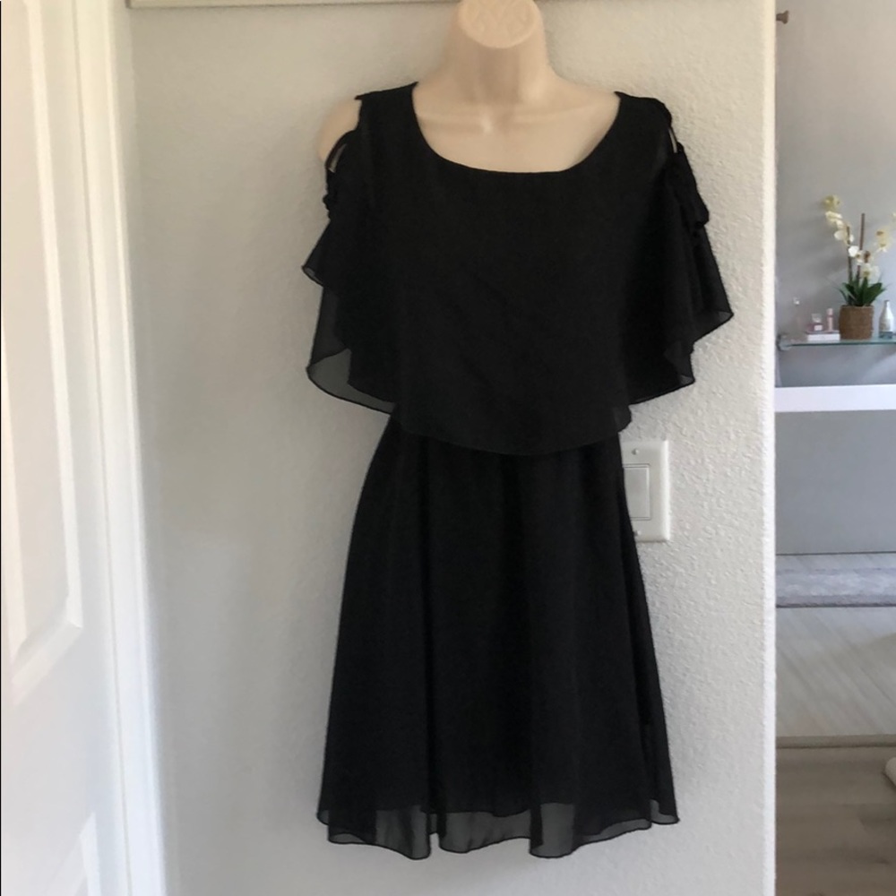Black sheer dress. Made in Korea